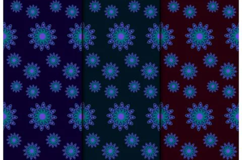 Seamless pattern with  flowers , wallpaper textile fabric design Stock Illustration