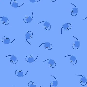 Seamless pattern flowers watering can metal cartoon vector Illustration