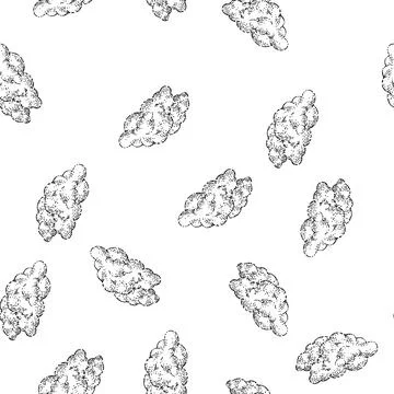 Seamless pattern fluffy cloud sketch hand drawn 스톡 일러스트