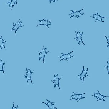 Seamless pattern flute ice crack cartoon vector Stock Illustration