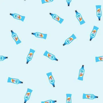 Seamless pattern fly insect repellent cartoon vector イラスト素材