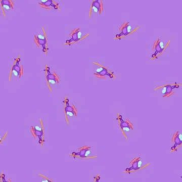 Seamless pattern flying helicopter toy cartoon vector Stock Illustration
