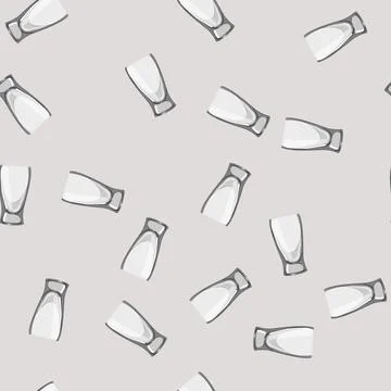 Seamless pattern foam beer glass cartoon vector Stock Illustration
