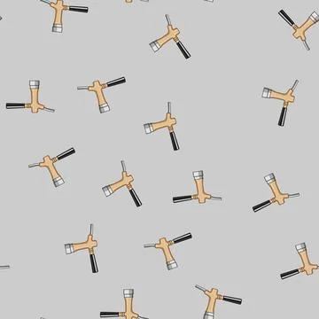 Seamless pattern foam beer tap cartoon vector Stock Illustration