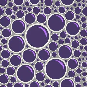 Seamless pattern with foam bubbles. Stock Illustration