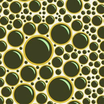 Seamless pattern with foam bubbles. Stock Illustration