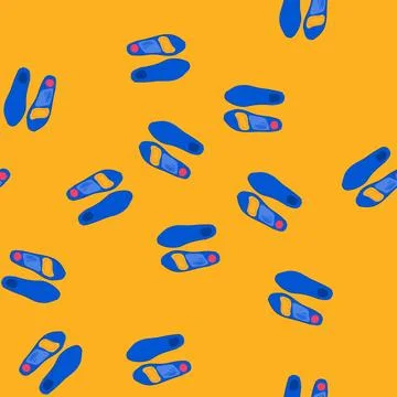 Seamless pattern foam insoles cartoon vector Stock Illustration
