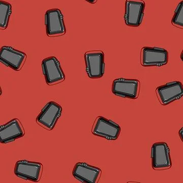 Seamless pattern foam knee pads cartoon vector Stock Illustration