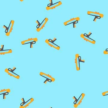 Seamless pattern foam nerf gun toy cartoon vector 스톡 일러스트
