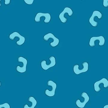 Seamless pattern foam travel pillow cartoon vector Stock Illustration