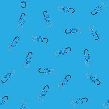 Seamless pattern fob key ring clip cartoon vector Stock Illustration
