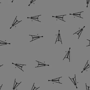 Seamless pattern focus tripod camera cartoon vector Stock Illustration