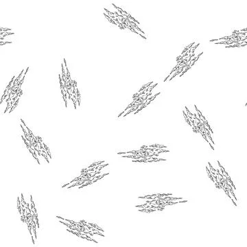 Seamless pattern fog cloud sketch hand drawn Illustrazione stock