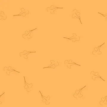 Seamless pattern foil gold leaves cartoon vector Illustrazione stock