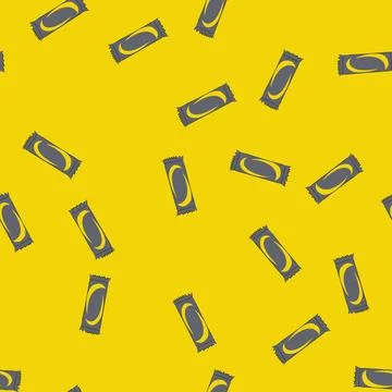 Seamless pattern foil snack pack cartoon vector Stock Illustration