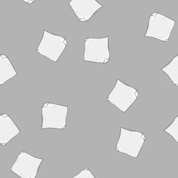 Seamless pattern fold paper curl cartoon vector Illustrazione stock