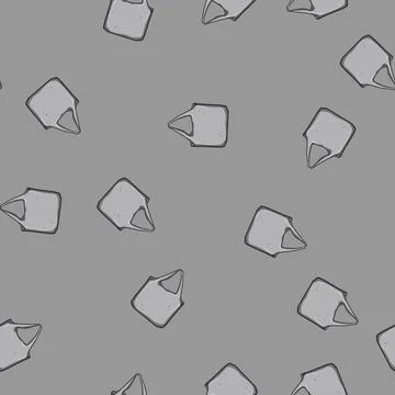 Seamless pattern foldable fabric grocery bag cartoon vector Stock Illustration