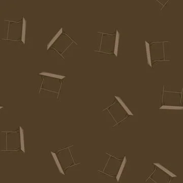 Seamless pattern foldable folding table cartoon vector Stock Illustration