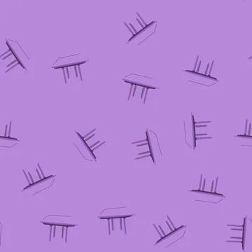 Seamless pattern foldable plastic table cartoon vector Stock Illustration