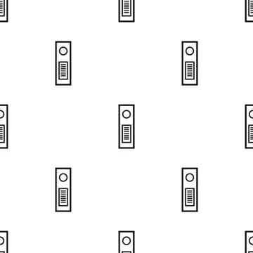 Seamless pattern with folder for documents on white background. Vector. Stock Illustration