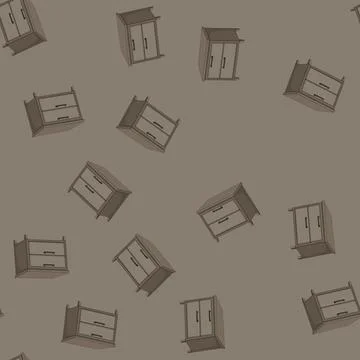 Seamless pattern folder file cabinet cartoon vector Stock Illustration