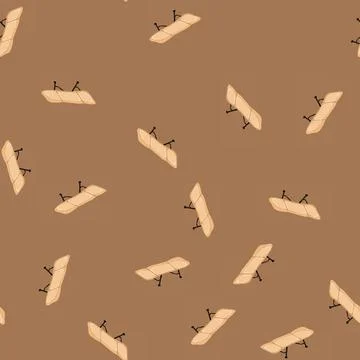 Seamless pattern folding cot camp cartoon vector Illustrazione stock