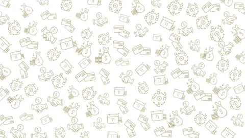 Seamless Pattern of Food and Beverage Items with Baking and Cooking Elements 스톡 동영상 331230468