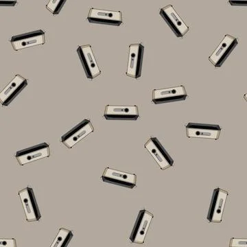 Seamless pattern food electric grill cartoon vector Stock Illustration