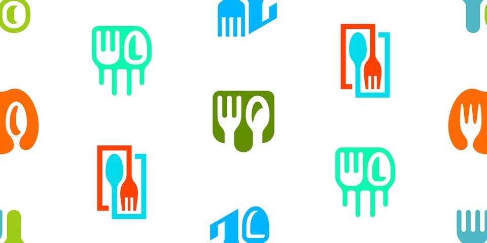 Seamless pattern with Food Stock Illustration