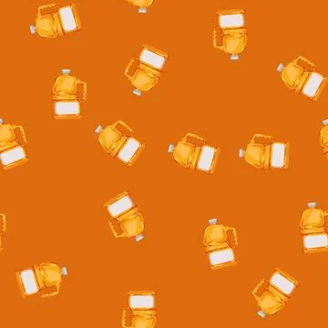 Seamless pattern food juice bottle cartoon vector 스톡 일러스트