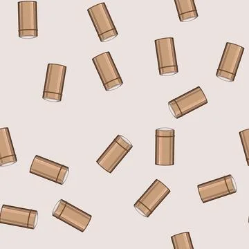 Seamless pattern food metal tin can cartoon vector Stock Illustration
