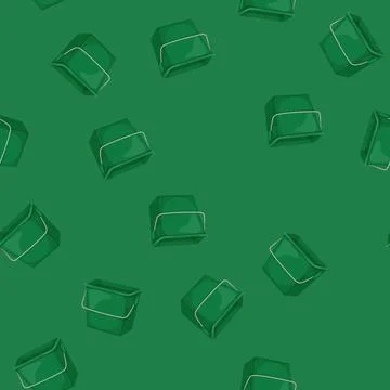 Seamless pattern food plastic bucket container cartoon vector イラスト素材