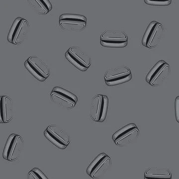 Seamless pattern food sandwich maker cartoon vector Stock Illustration