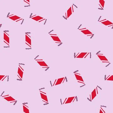 Seamless pattern food snack pack cartoon vector Ilustração Stock