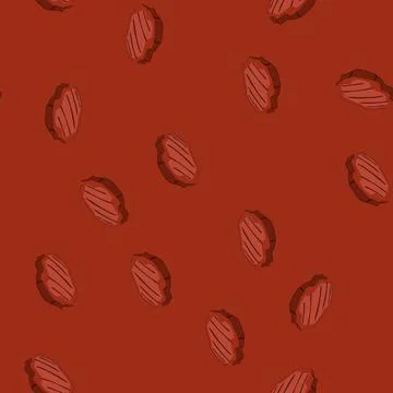 Seamless pattern food steak grill cartoon vector Stock Illustration