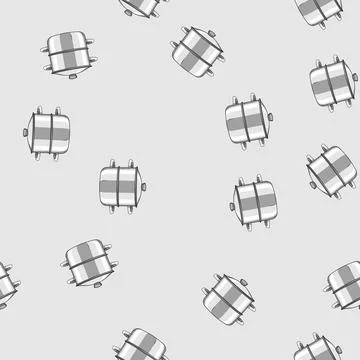 Seamless pattern food steamer pot cartoon vector Stock Illustration