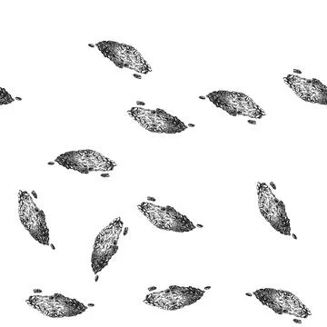 Seamless pattern food sunflower seed sketch hand drawn Stock Illustration