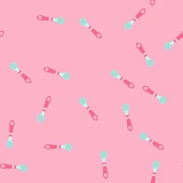 Seamless pattern food toddler spoon cartoon vector Stock Illustration