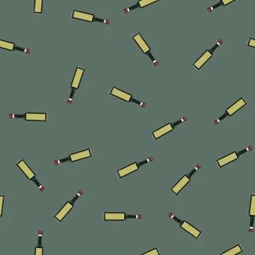 Seamless pattern food vinegar bottle cartoon vector Stock Illustration