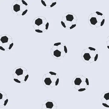 Seamless pattern foot soccer ball cartoon vector 库存插图