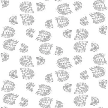 Seamless pattern with a footprint of shoes. Stock Illustration