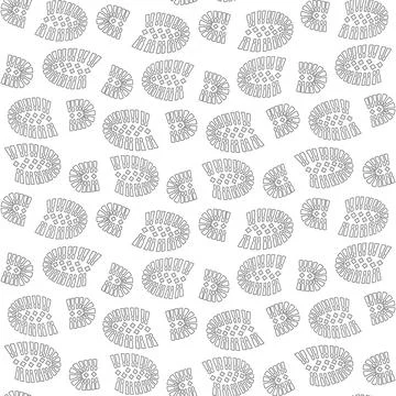 Seamless pattern with a footprint of shoes. Stock Illustration