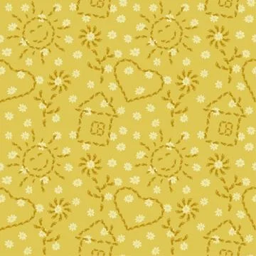 Seamless, pattern from footprints Stock Illustration