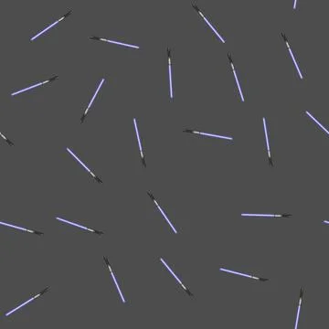 Seamless pattern force light saber cartoon vector 스톡 일러스트