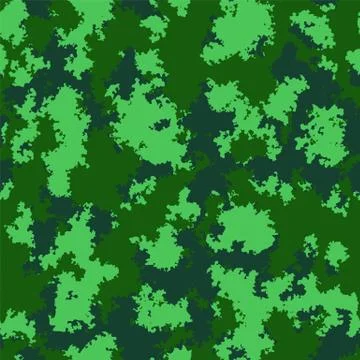 Seamless pattern with forest camouflage colors Stock Illustration
