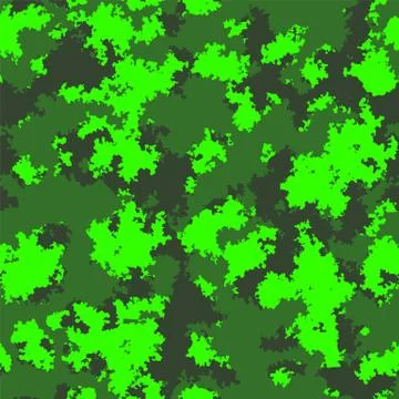 Seamless pattern with forest camouflage colors Stock Illustration