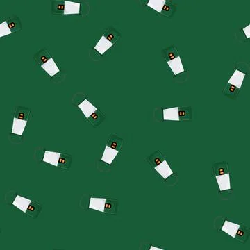 Seamless pattern forest lantern camp lamp cartoon vector 库存插图