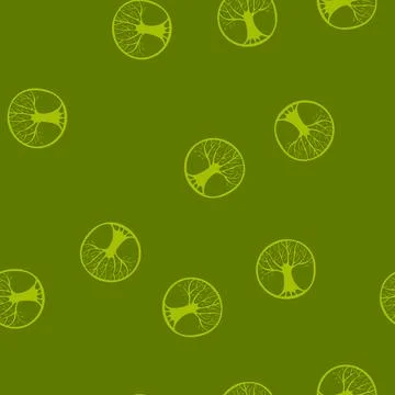 Seamless pattern forest tree of life cartoon vector 스톡 일러스트