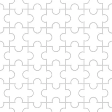 Seamless pattern in the form of puzzle Stock-Illustration