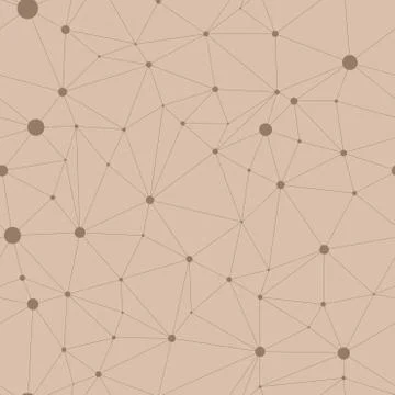 Seamless pattern in the form of web with circular nodes at intersections Illustrazione stock